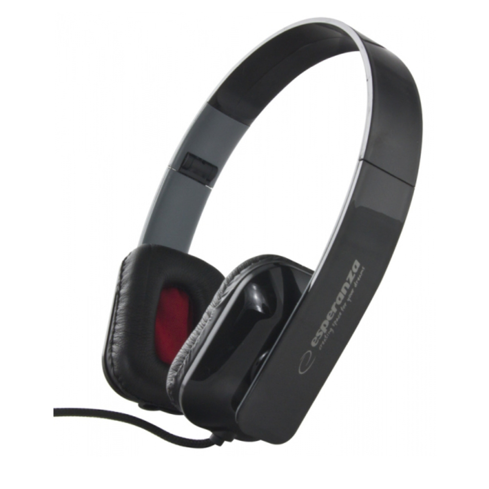Casti stereo PC, Esperanza EH143 Aruba, pliabile, cablu 3 m, control volum, negre [4]