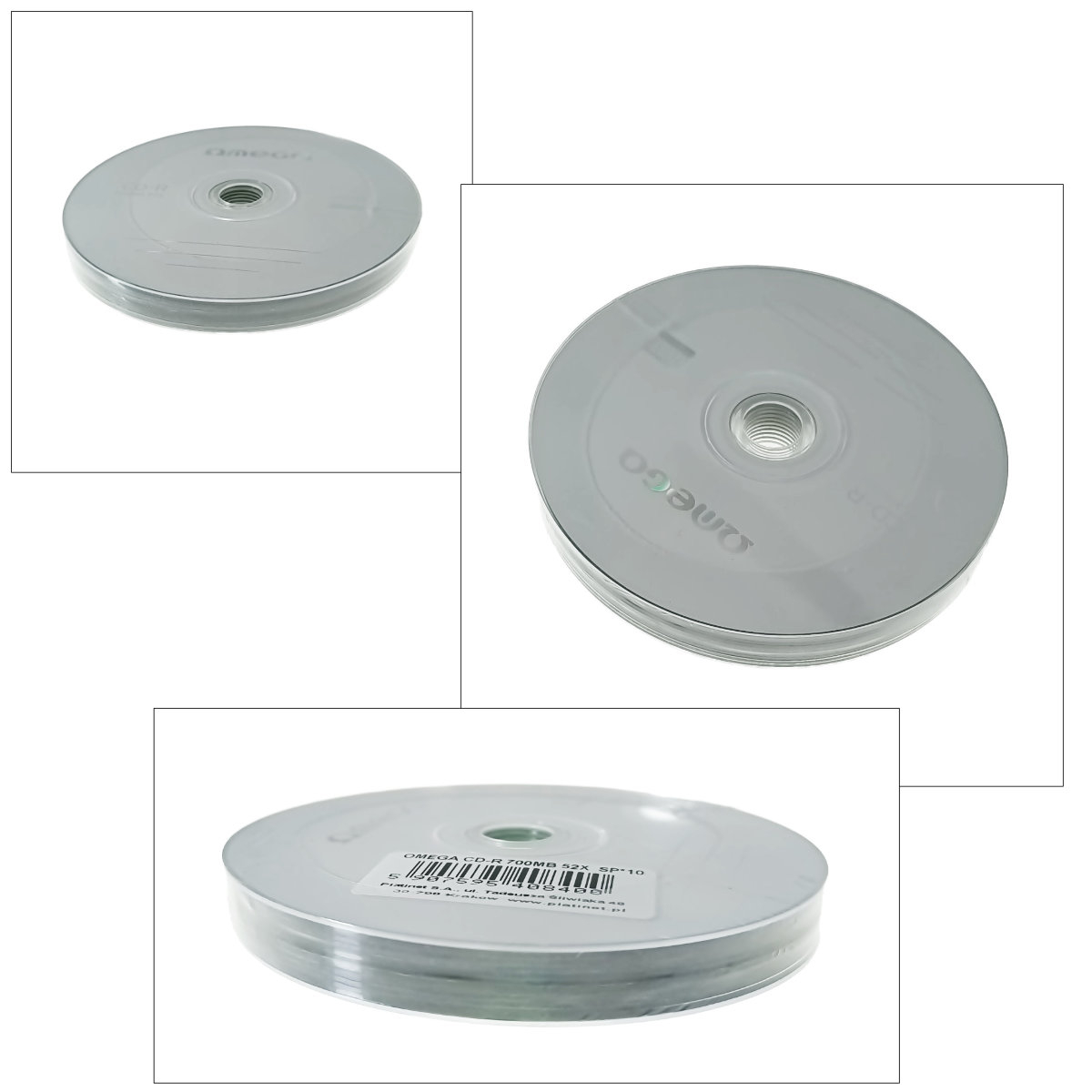 Set 10 CD-R Omega 40840, 700Mb, 80 min, 52X, ambalate in folie [3]
