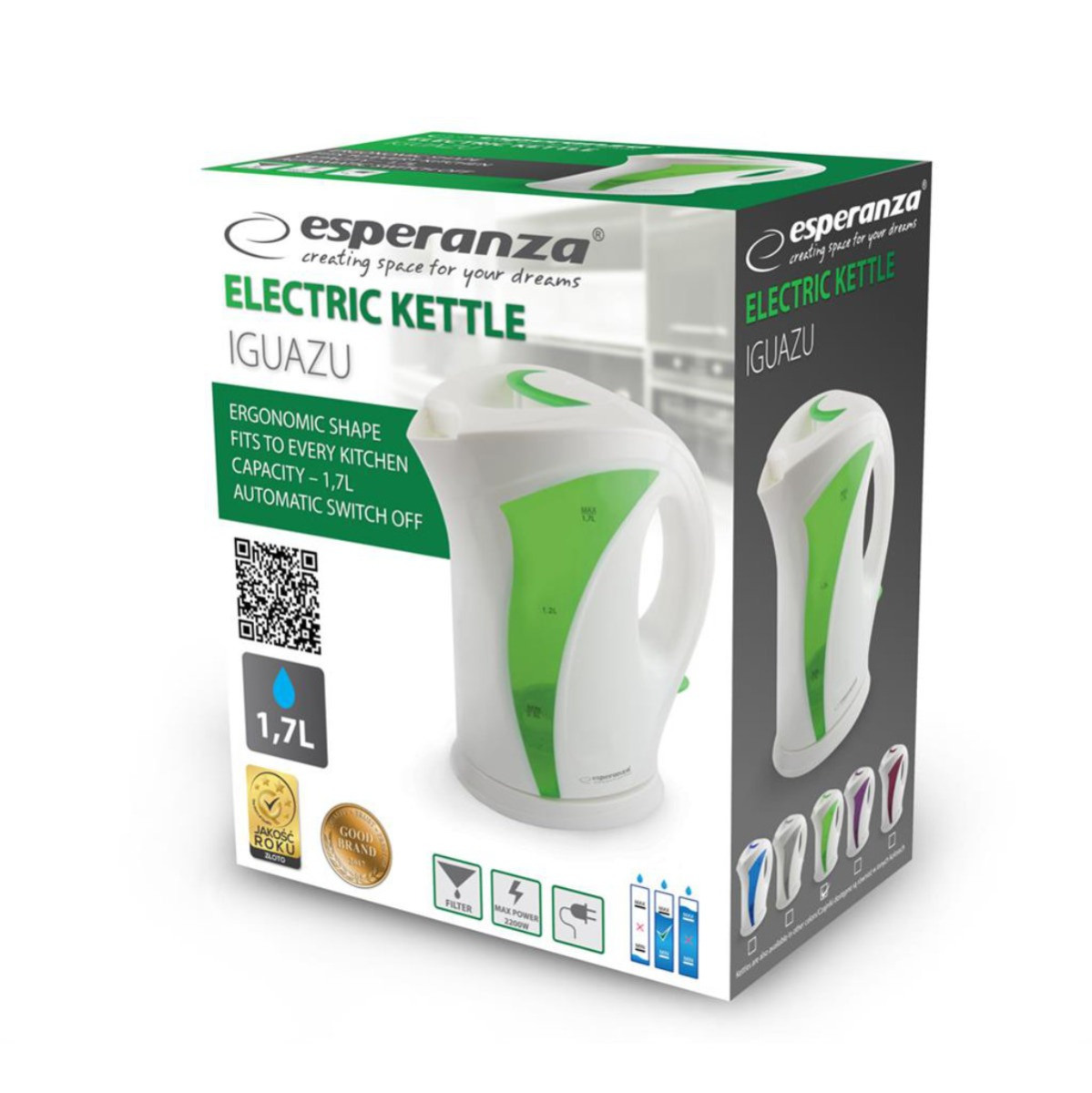 Ceainic electric Esperanza EKK018G Iguazu 1.7l [2]