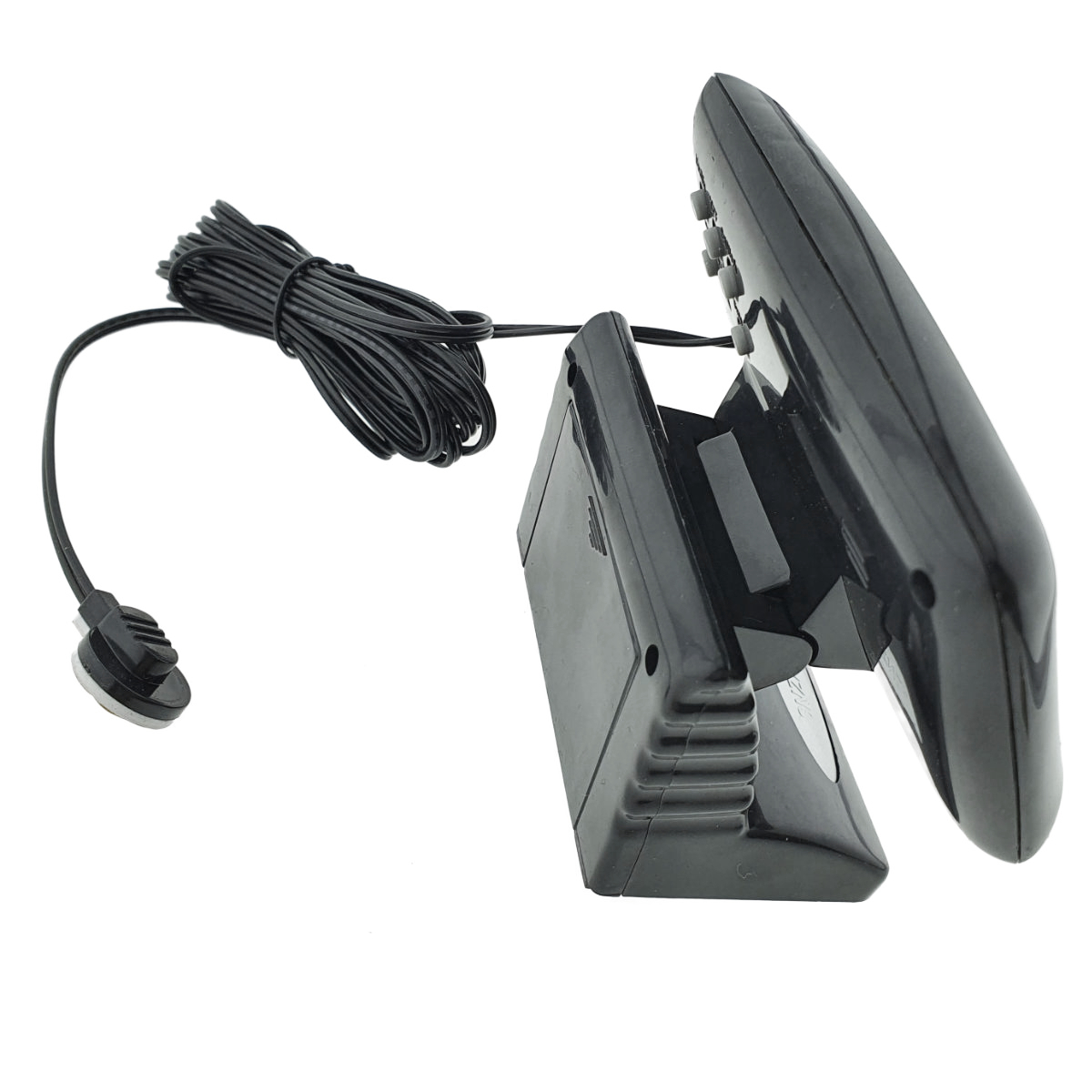 Ceas cu alarma, termometru de interior si exterior, PDX MD-350-2, senzor si cablu cu lungimea de 245 cm, negru [3]