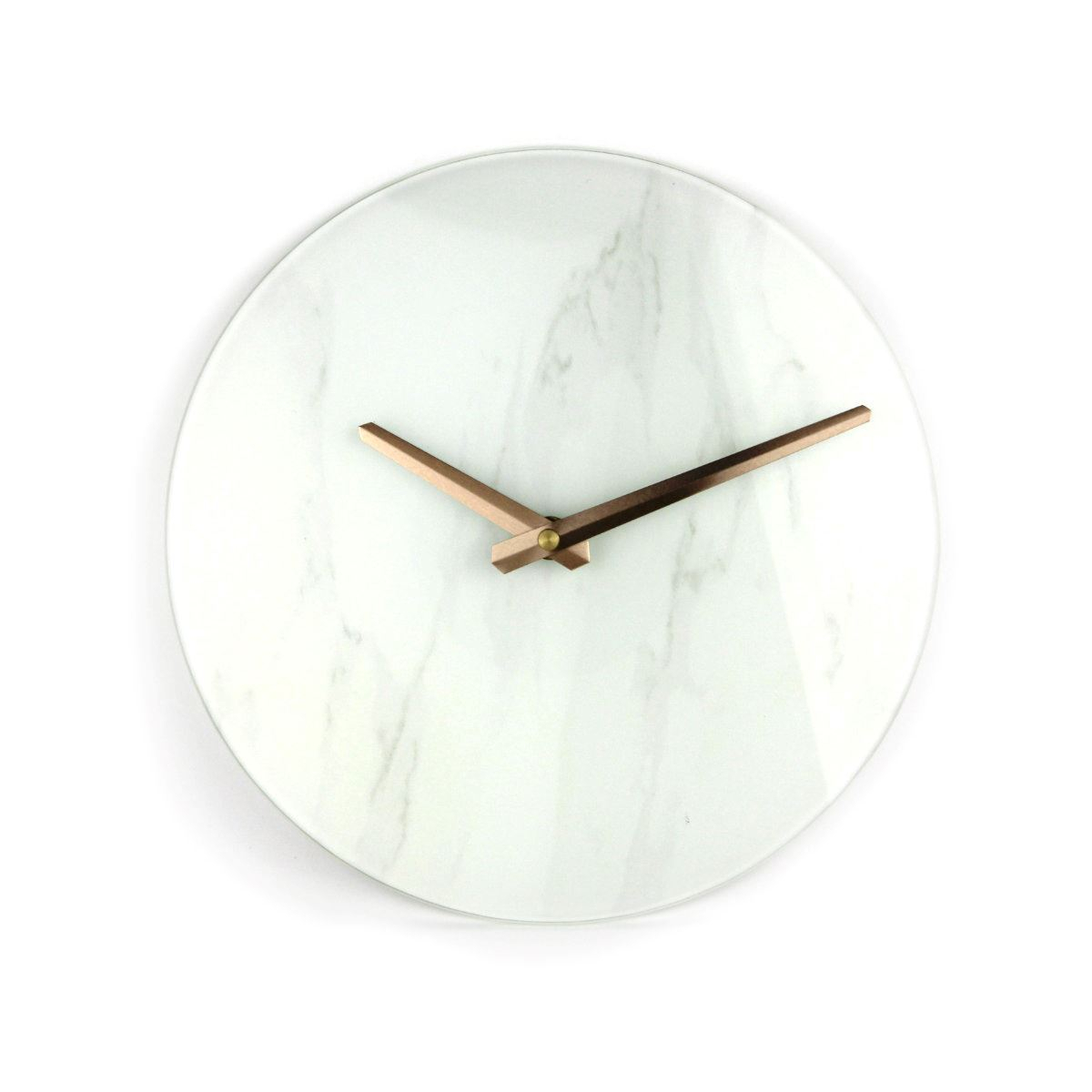 Ceas decorativ de perete Platinet Marble 44871, cadran din marmura imitativa si sticla, 250x250x35mm [4]