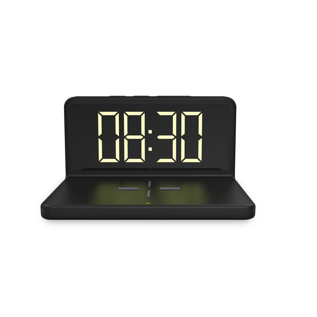 Ceas digital Platinet 45101, cu alarma si incarcare wireless 5W, dimensiuni 140 x 98 x 75 mm, negru [5]