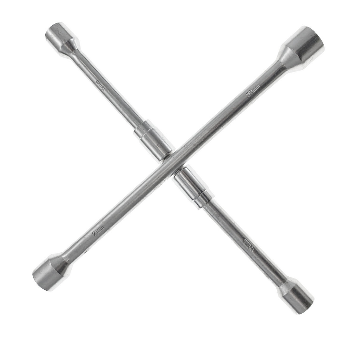 Cheie cruce pentru roti auto, capete hexagonale tubulare de 17, 19, 21, 23 mm, 2 brate pliabile, lungime 375 mm [2]
