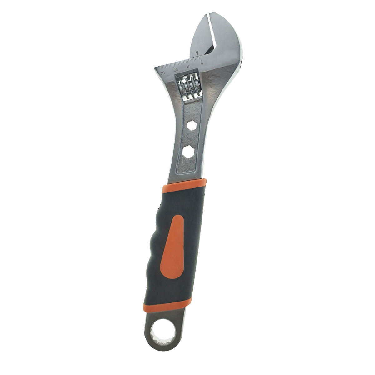 Cheie reglabila 260mm, cu scala 30mm , cu 2 chei fixe de 5.5 si 10mm si cheie inelara dreapta de 18mm, cu maner izolat [1]