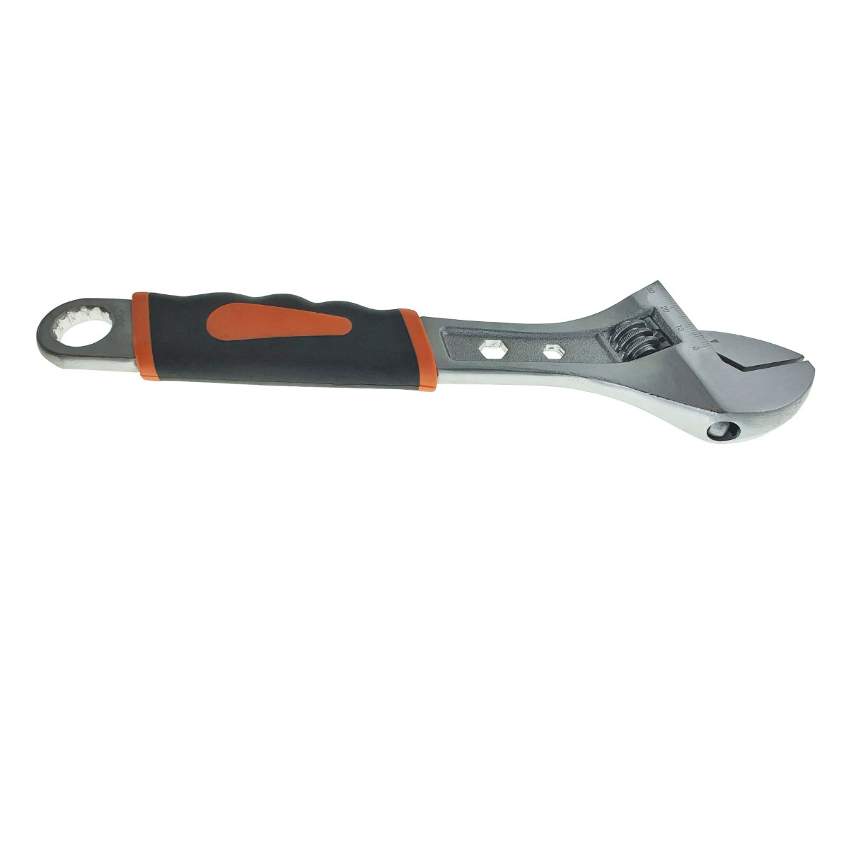 Cheie reglabila 260mm, cu scala 30mm , cu 2 chei fixe de 5.5 si 10mm si cheie inelara dreapta de 18mm, cu maner izolat [3]