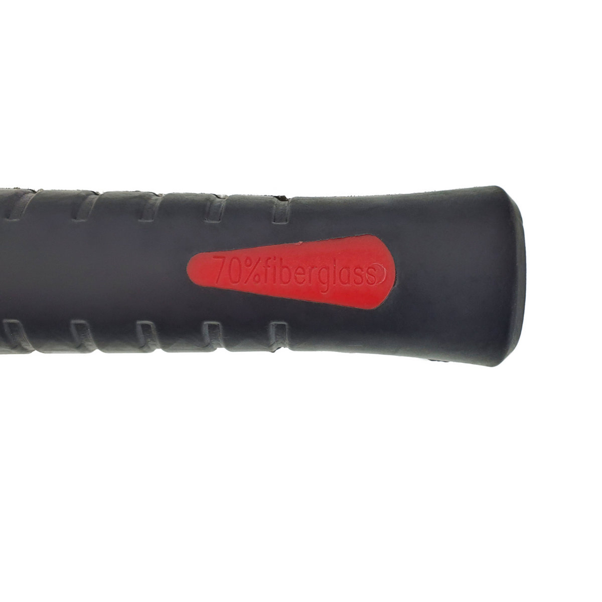 Ciocan 1000g, cu maner 335x38x30mm, din fibra, izolat, anti-alunecare, negru cu rosu [10]