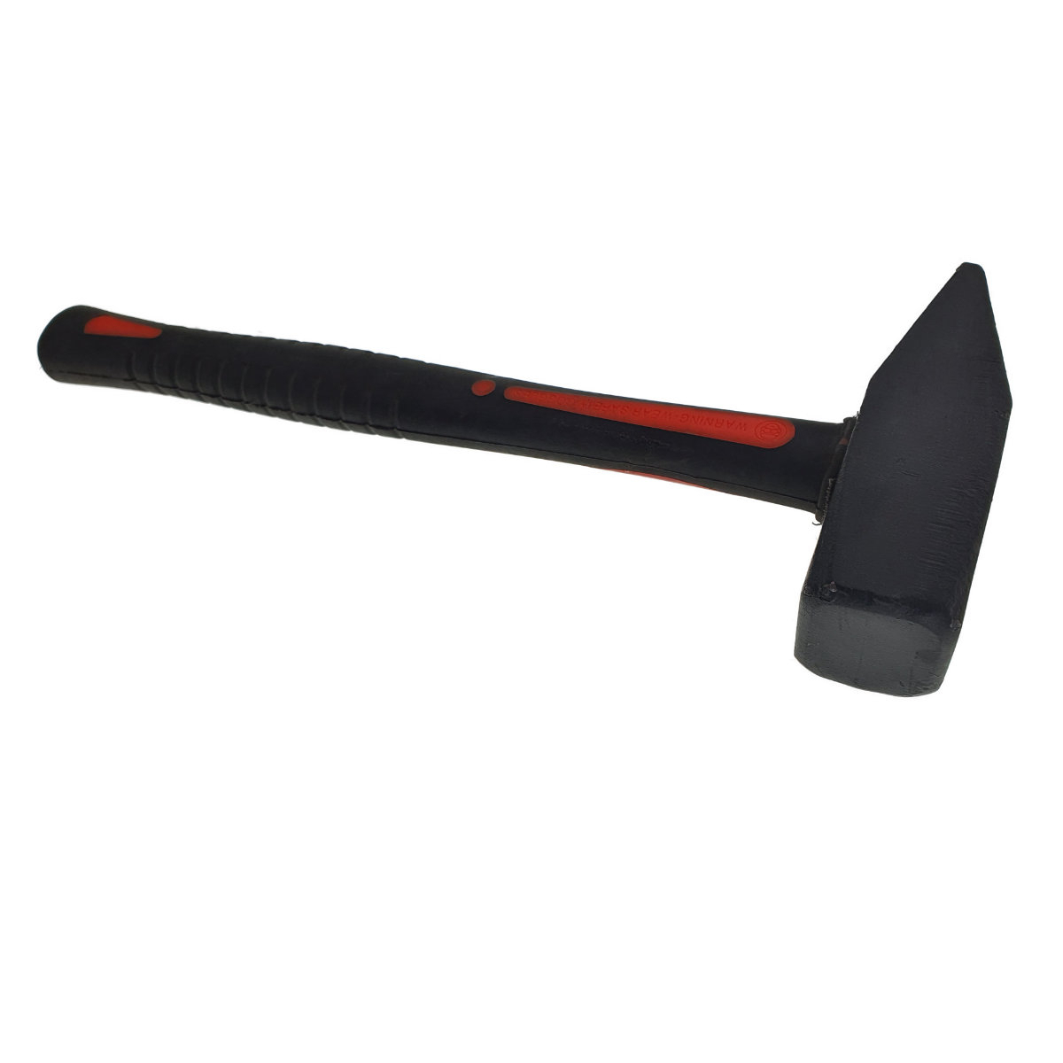 Ciocan 1500g, cu maner 335x33x28mm, din fibra, izolat, anti-alunecare, negru cu rosu [2]
