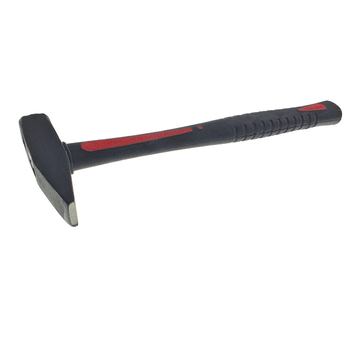 Ciocan 400g, cu maner 283x31x23mm, din fibra, izolat, anti-alunecare, negru cu rosu [10]