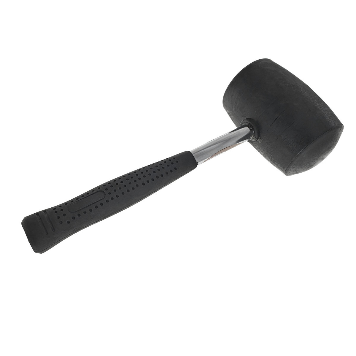 Ciocan de cauciuc negru, 1 Kg , cu maner metalic izolat, anti-alunecare [6]