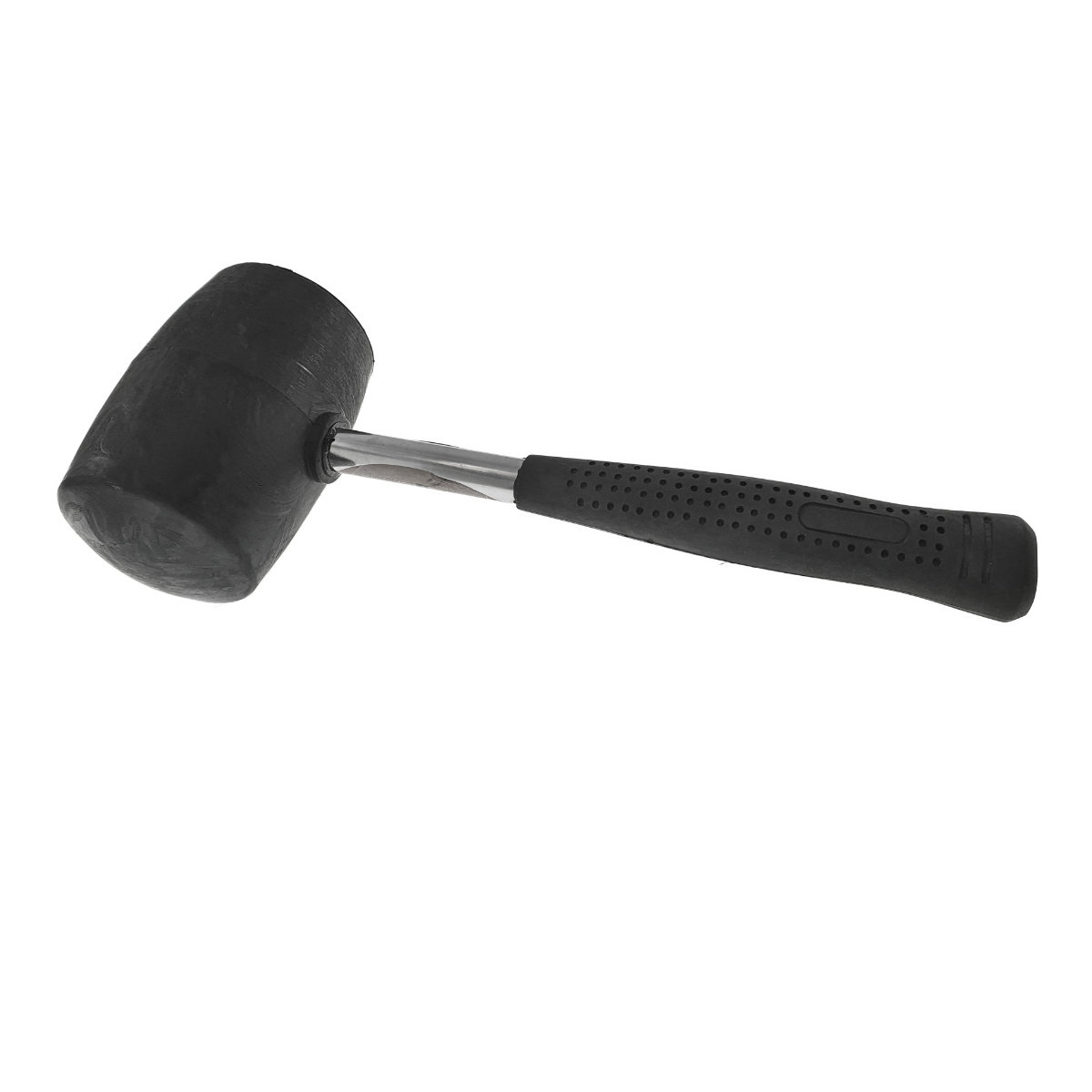 Ciocan de cauciuc negru, 1 Kg , cu maner metalic izolat, anti-alunecare [10]