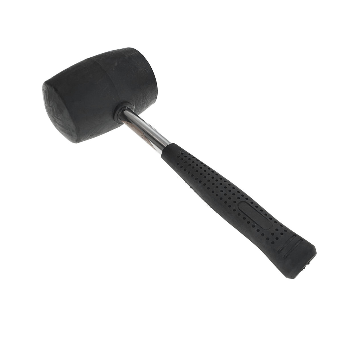 Ciocan de cauciuc negru, 1 Kg , cu maner metalic izolat, anti-alunecare [8]