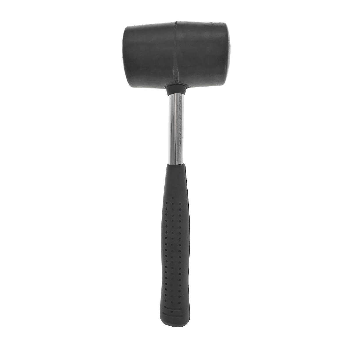Ciocan de cauciuc negru, 300 g, cu maner metalic izolat, anti-alunecare [8]