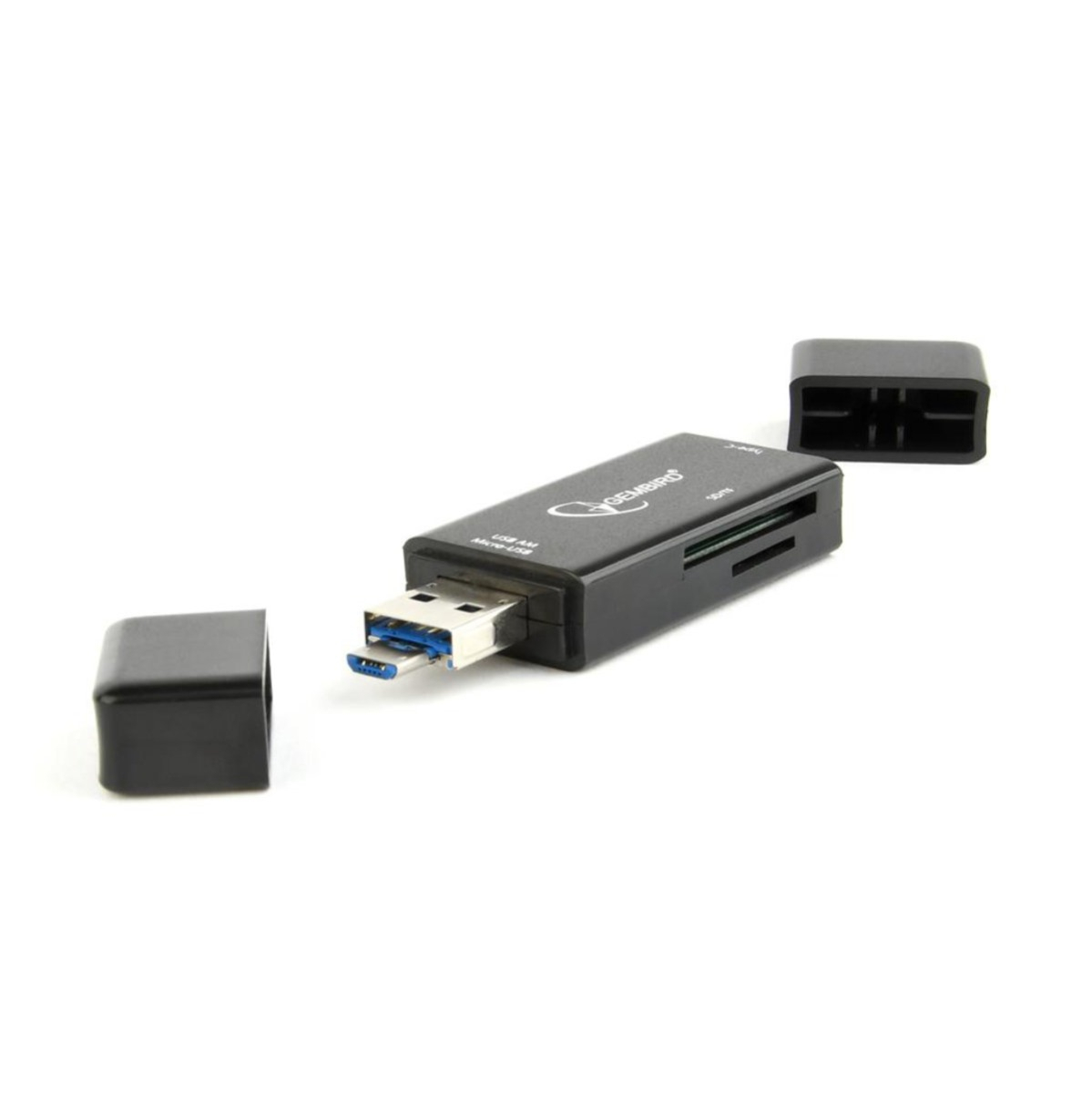 Cititor carduri CR3in1, OTG, cu USB 3.1 tip C si USB 2.0 cu microUSB - Gembird [2]