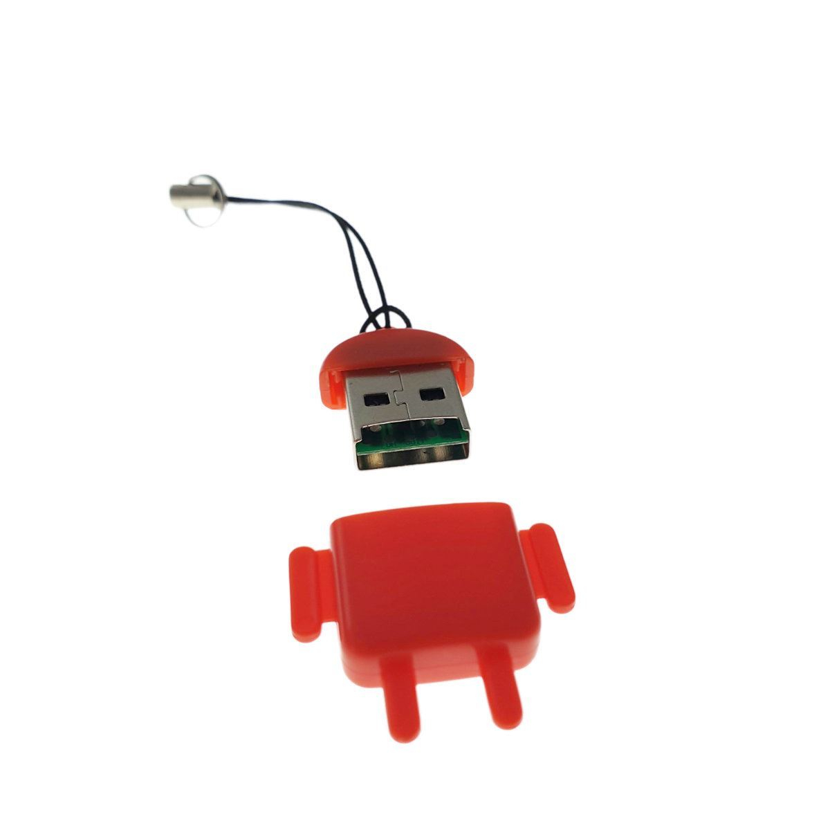 Cititor carduri microSD,Android CRA01B, USB 2.0, rosu [1]