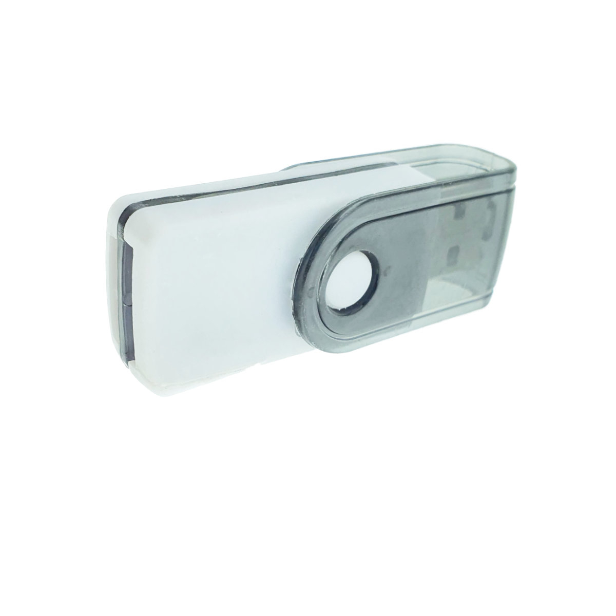 Cititor USB 2.0 pentru carduri de memorie MicroSD, SDHC, M2, MMC, cu capac rotativ, alb cu negru [9]