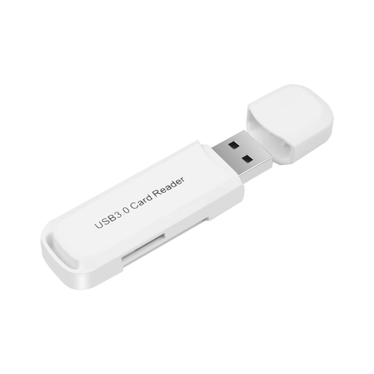 Cititor USB 3.0 pentru carduri SDXC si microSDXC , scriere, stocare si transfer date, cu capac, alb [8]