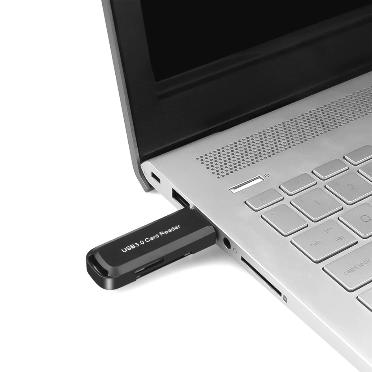 Cititor USB 3.0 pentru carduri SDXC si microSDXC , scriere, stocare si transfer date, cu capac, negru [7]