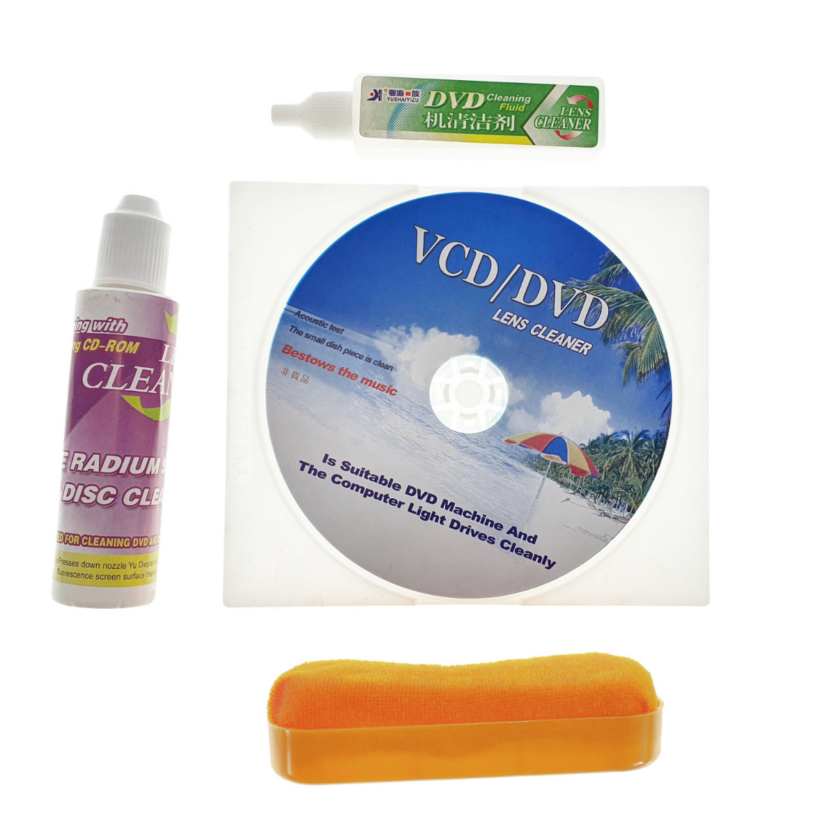 Cleaner CD pentru CD/DVD Playere si CD/DVD-ROM , cu solutie de curatat [6]