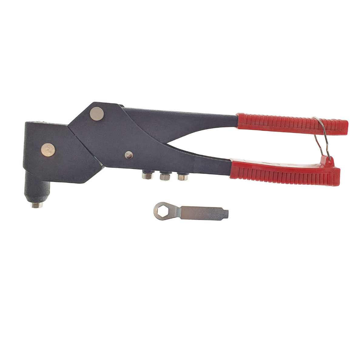 Cleste capsator pop nituri cu cap rotativ , 4 capete, lungime 295mm, pentru nituri de 3mm - 4mm - 5mm, manere izolate [7]