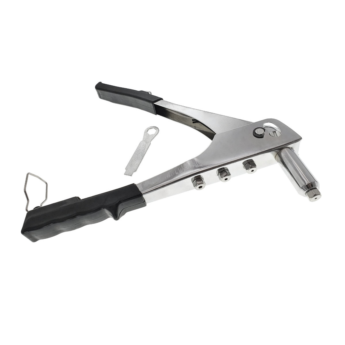 Cleste nituri pop, cu 4 capete, corp inox, lungime 260mm, cu cheie [5]