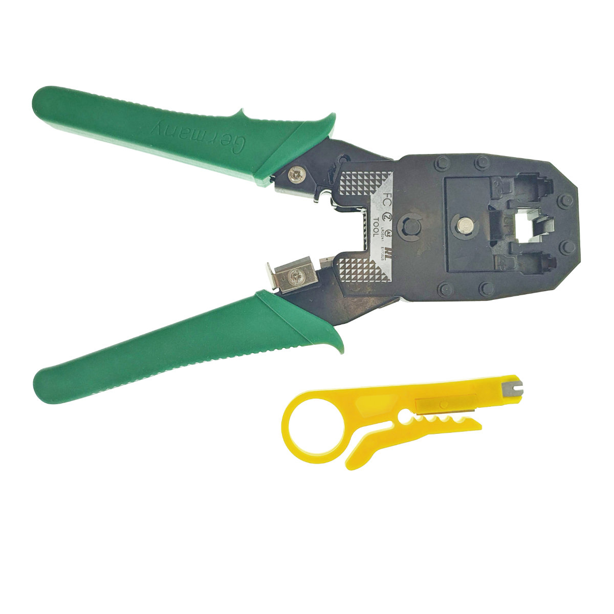 Cleste sertizare pentru mufe RJ45 8p8c , RJ12 6p6c , RJ 11 4p4c , cablare internet si telefon si cutter fire [6]
