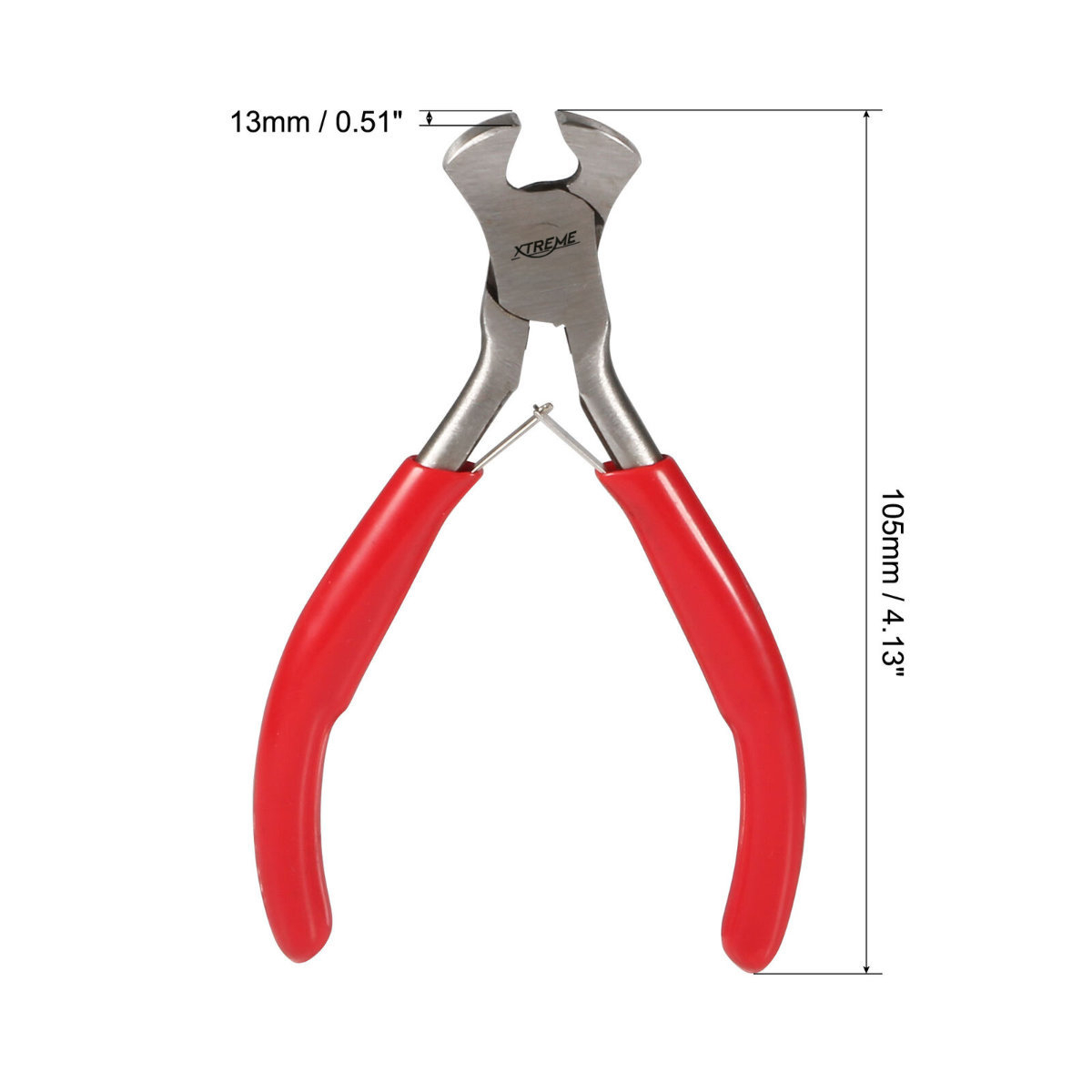 Cleste taietor frontal de precizie, cu lame arc, Xtreme 00549, 125mm, rosu [4]