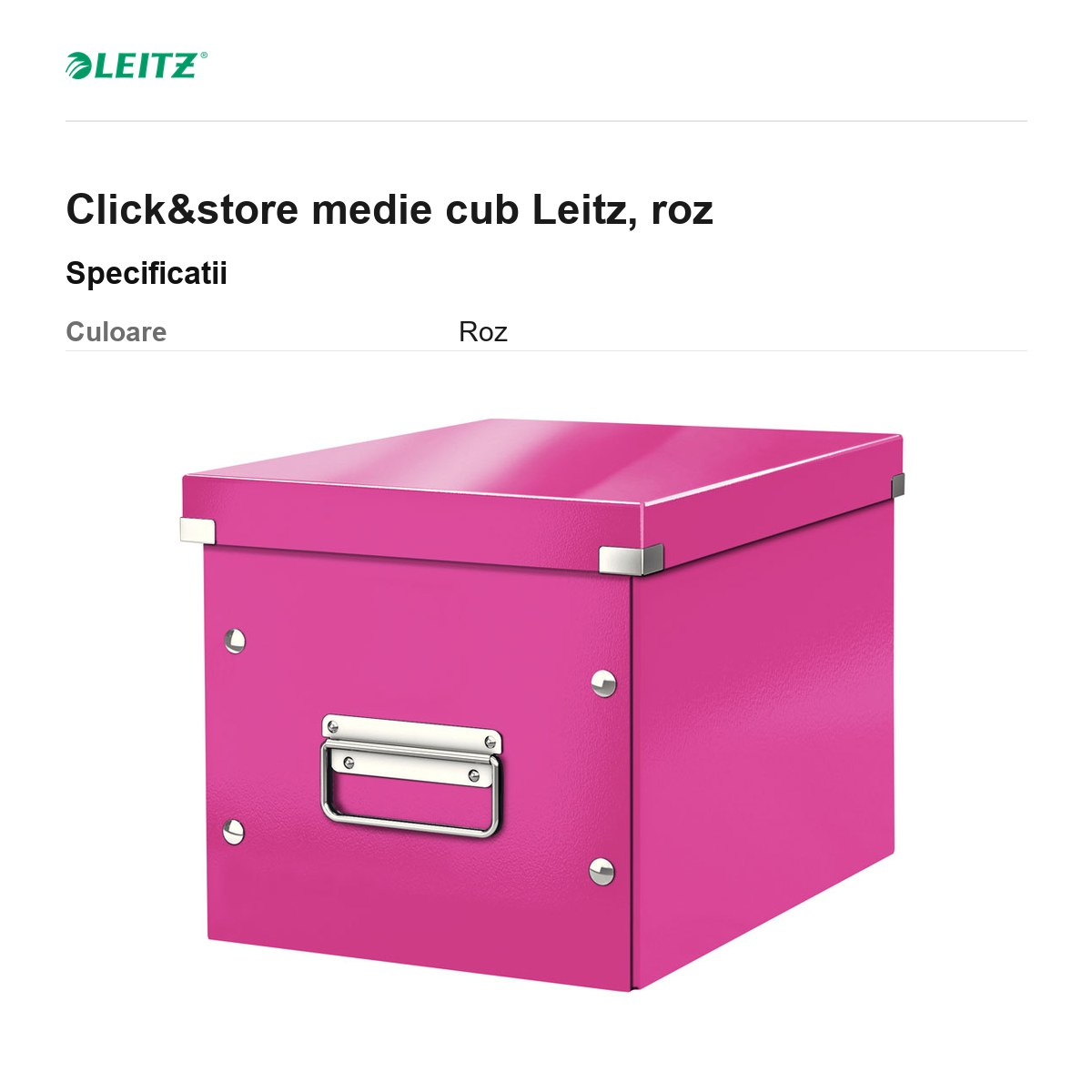 Click&store medie cub Leitz, roz [3]