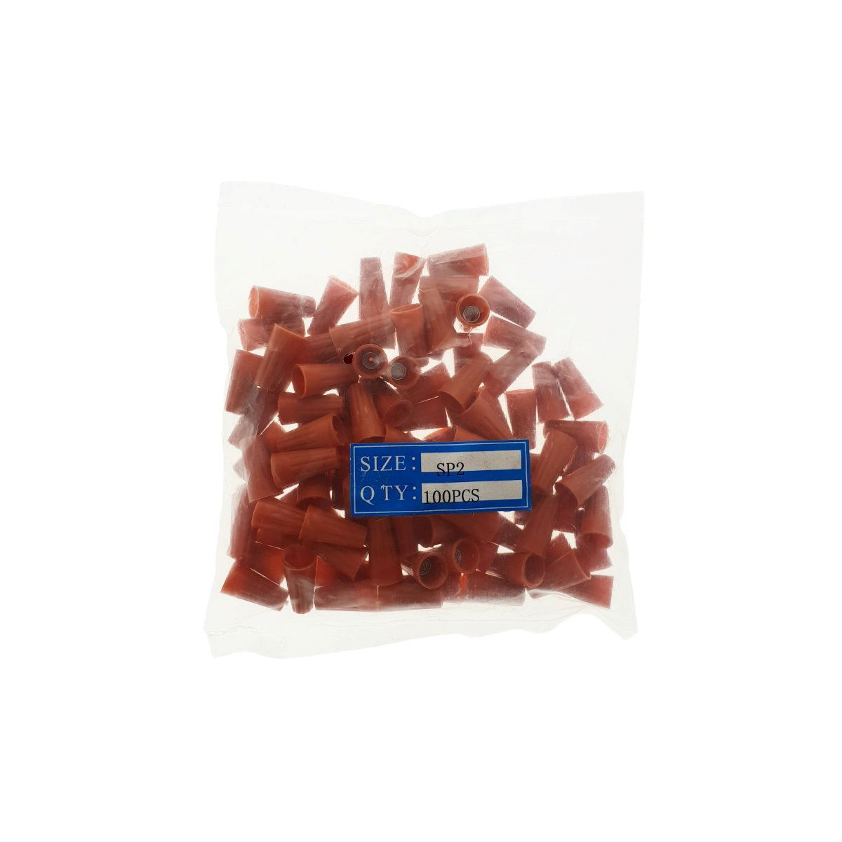 Conector 76B-SP2 de fire,prin rasucire,rosu,set 100 buc [12]