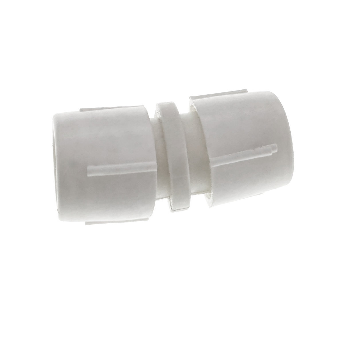 Conector imbinare furtun Led luminos, cu 2 pini, 3 elemente cu filet, din plastic, alb [3]