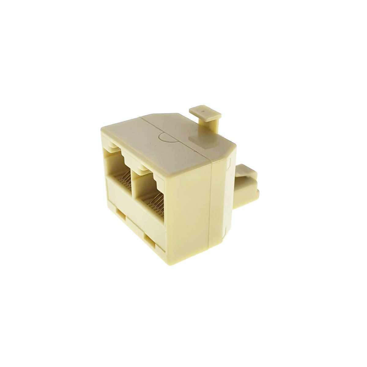 Conector multiplicator retea UTP RJ45 8p8c tata la 2 porturi mama RJ45, bej [5]