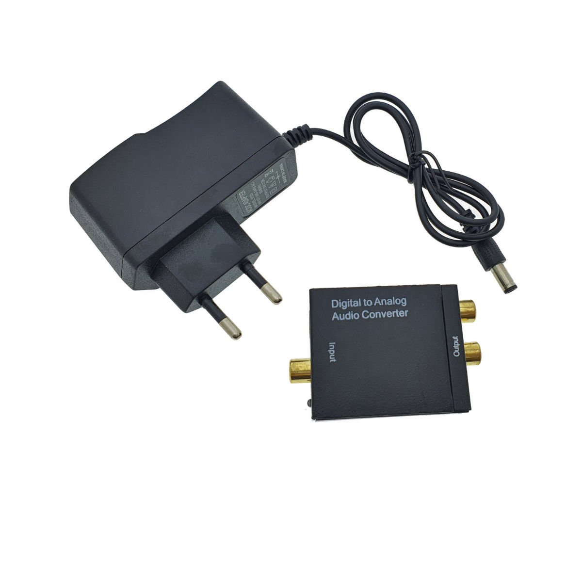 Convertor audio digital - analog, cu alimentator 5V DC inclus, negru [7]