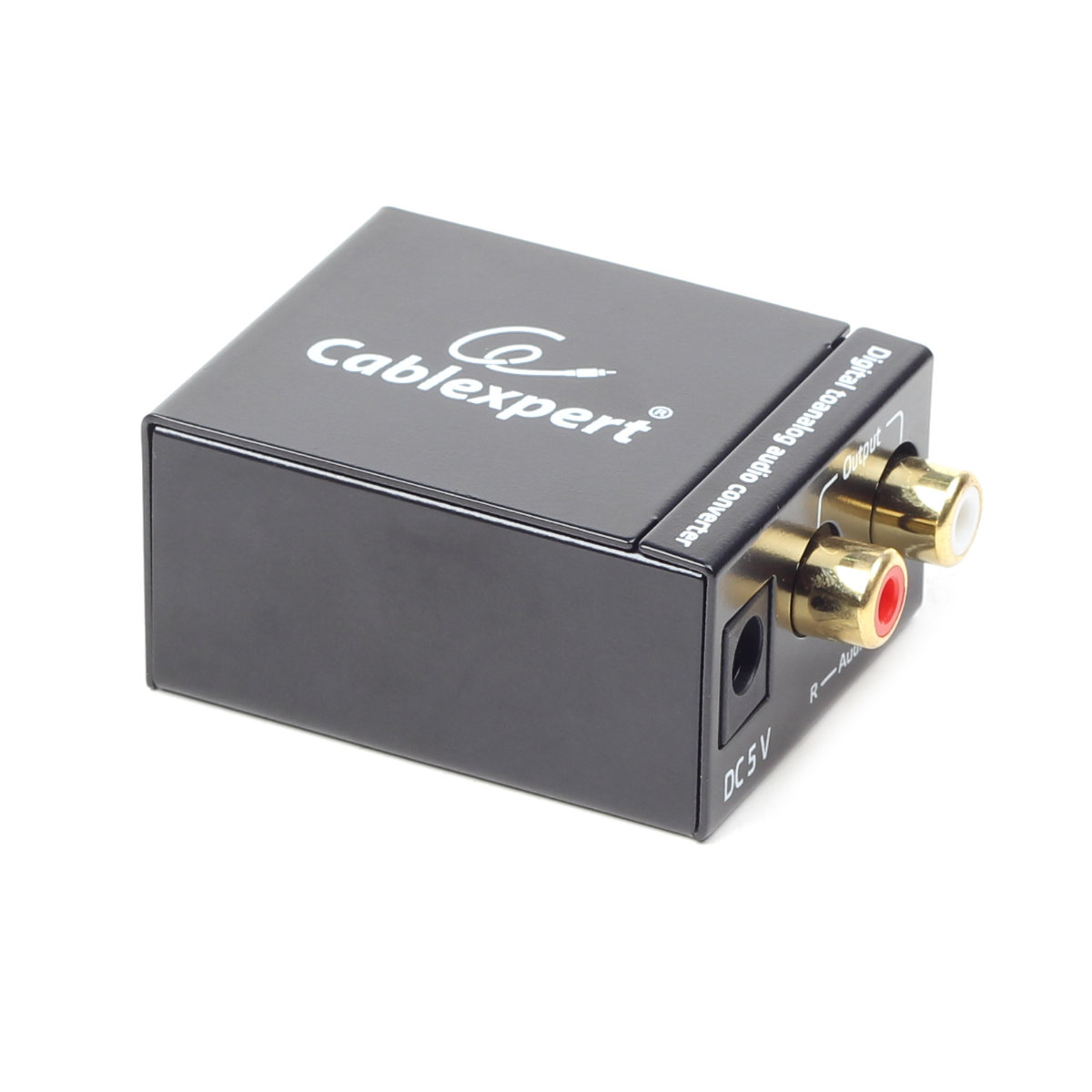 Convertor audio digital - analogic, Cablexpert 08257, cu alimentator 5V DC inclus, negru [10]