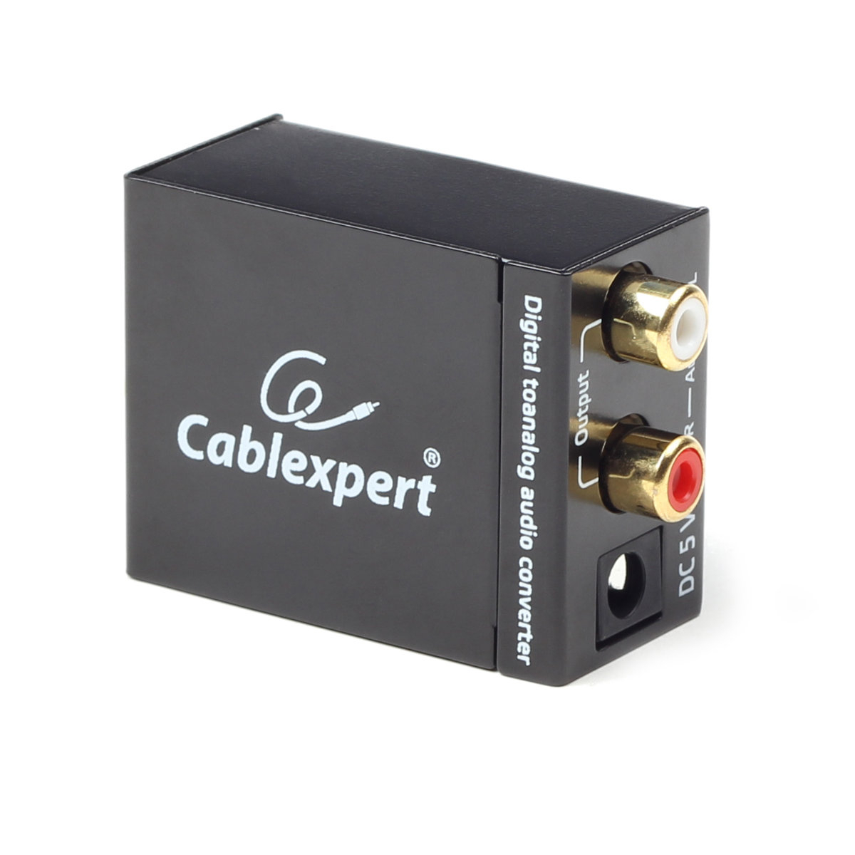 Convertor audio digital - analogic, Cablexpert 08257, cu alimentator 5V DC inclus, negru [8]