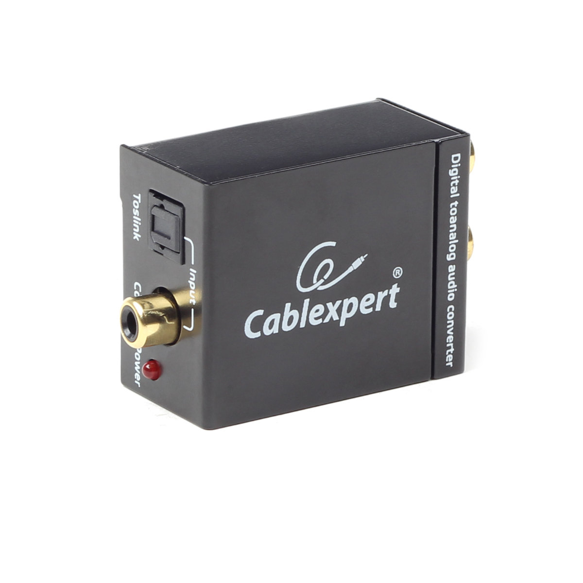 Convertor audio digital - analogic, Cablexpert 08257, cu alimentator 5V DC inclus, negru [13]