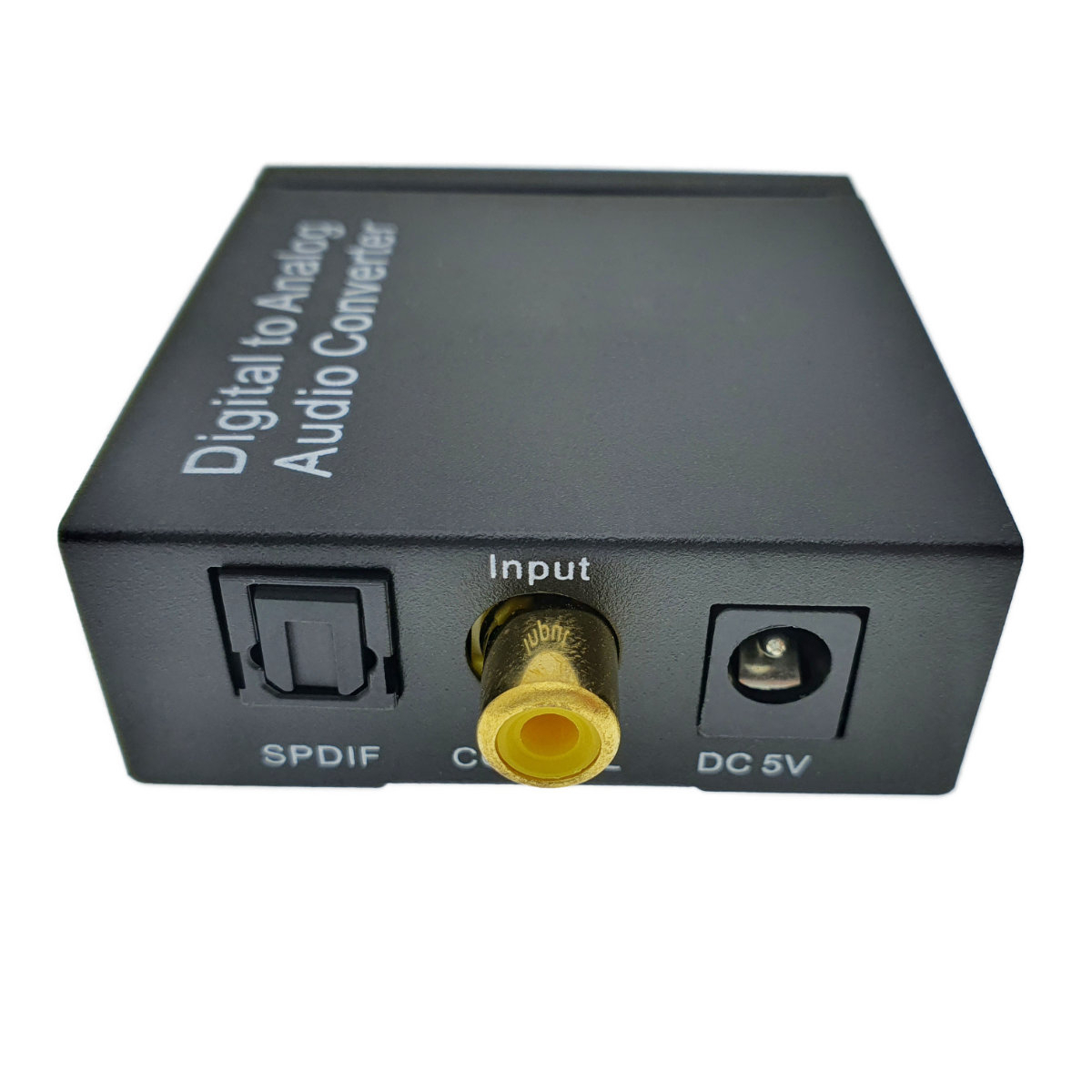 Convertor audio digital in analog, si adaptor audio jack 3.5mm, cu alimentator 5V DC inclus, negru [5]