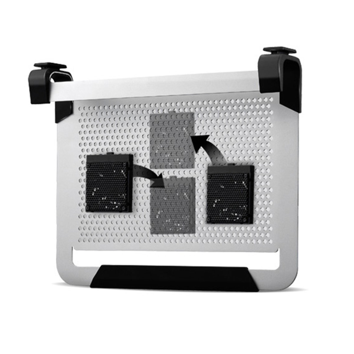 Cooler laptop, pana la 17 inch, Cooler Master NotePal U2 Plus, cu 2 ventilatoare reglabile, negru [2]