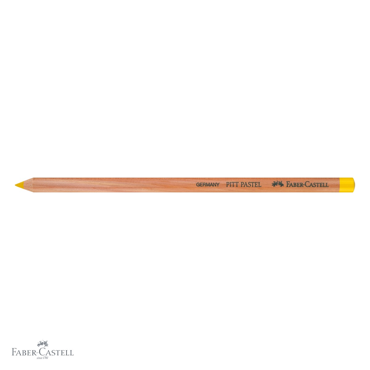 Creion pastel pe baza de ulei Faber-Castell Pitt, galben Napoli, pentru detalii fine si contururi [4]