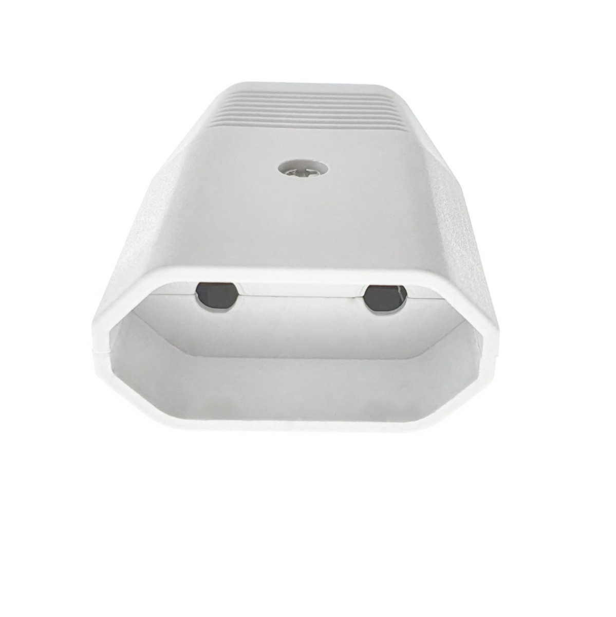 Cupla euro, 220 V - 240 V, 50 Hz, IP 20, plata, cu iesire dreapta, alba [4]