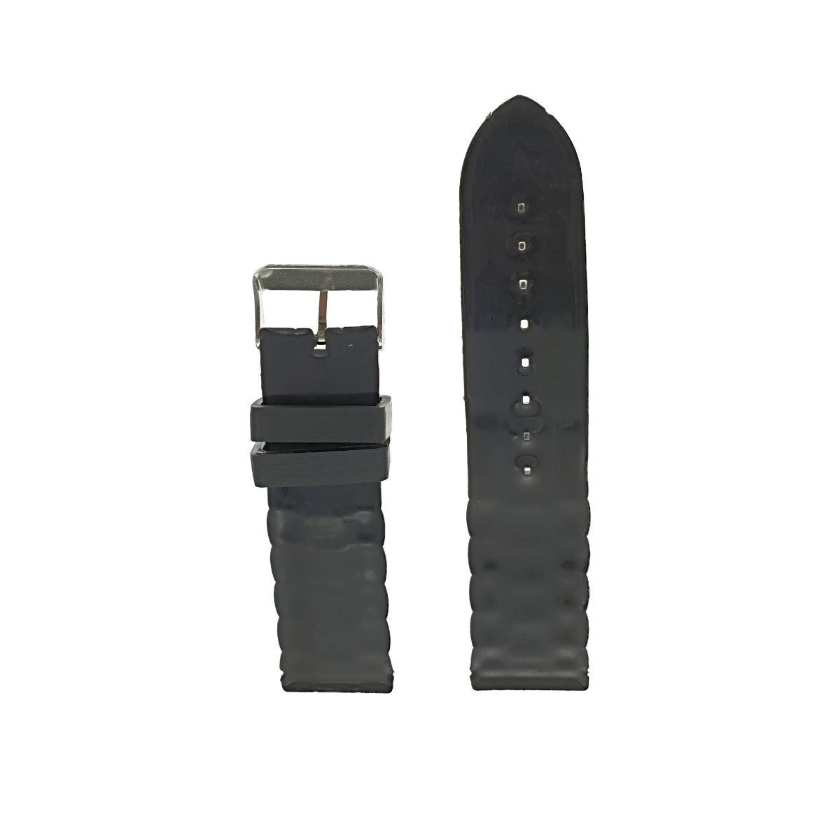 Curea de ceas 01-B18 din silicon negru , 18mm [5]