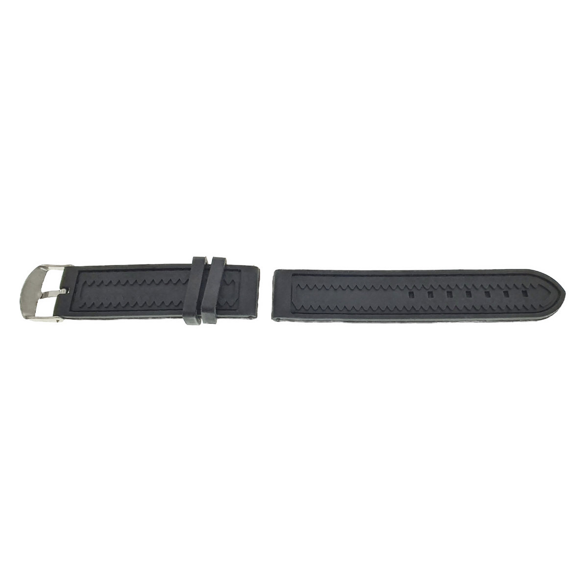 Curea de ceas CB22-01 din silicon negru , 22mm [6]