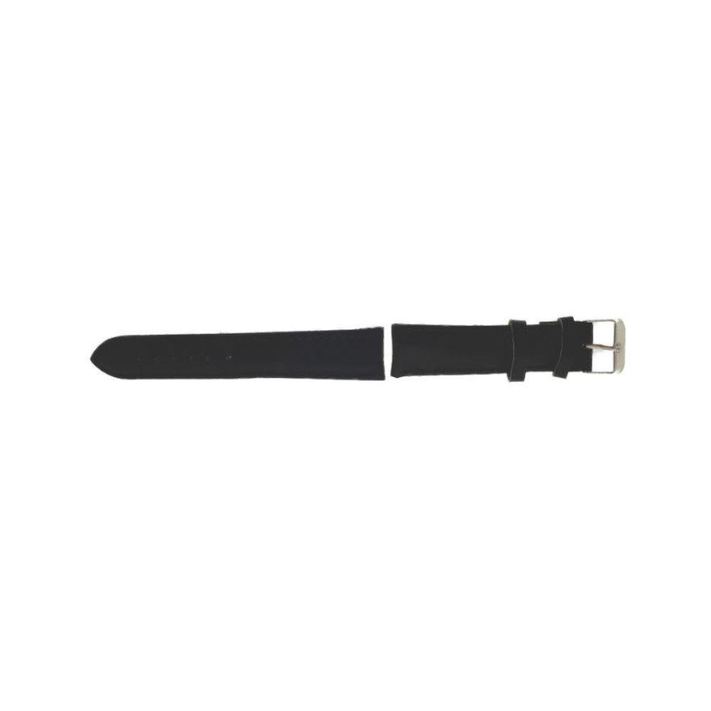 Curea de ceas PB24, piele naturala interior, piele ecologica exterior, neagra, 24mm [4]