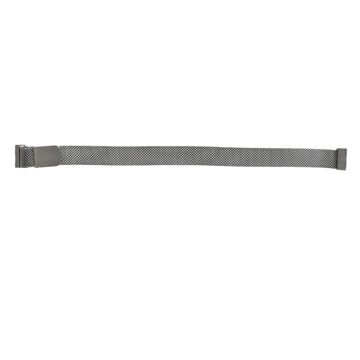 Curea de ceas S-14 tip bratara, din plasa metal, prindere magnetica, argintie, 14mm [3]