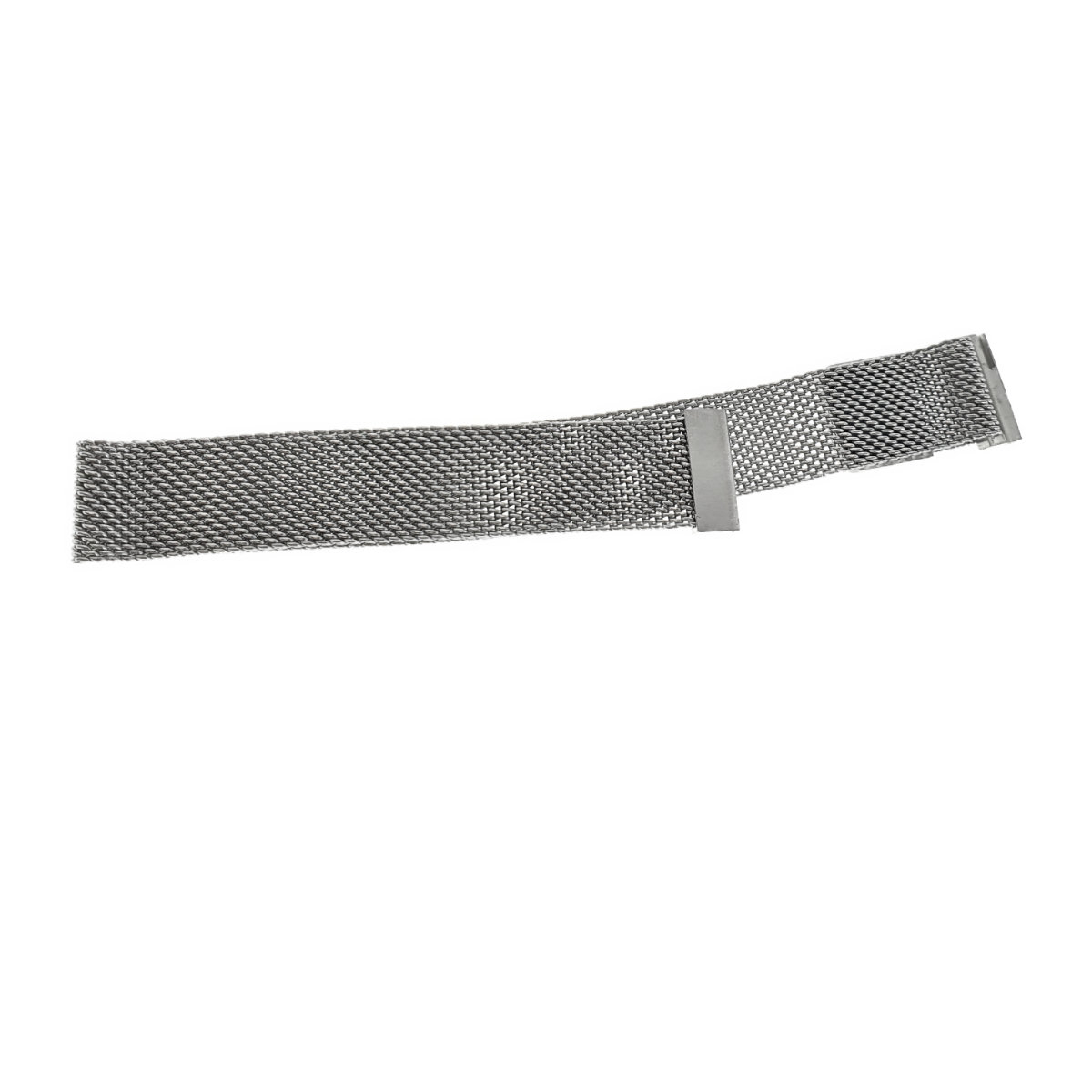 Curea de ceas S-16 tip bratara, din plasa metal, prindere magnetica, argintie, 16mm [1]