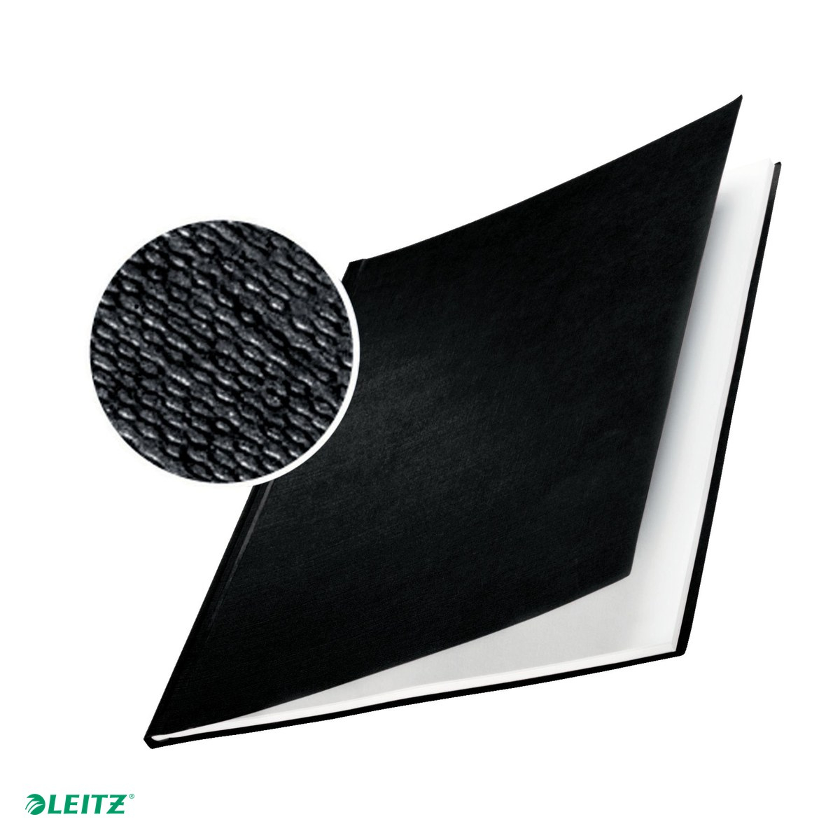Cutie 10 coperti carton plastifiat Leitz, pentru legare pe canal, 10 mm, negru [4]