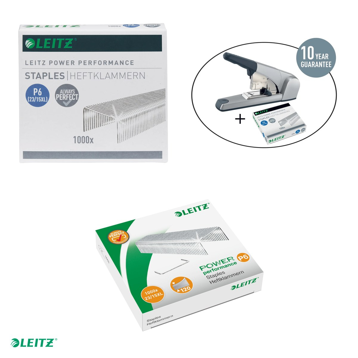 Cutie 1000 capse Leitz Power Performance, P6, 23/15XL, 2-120 coli [4]
