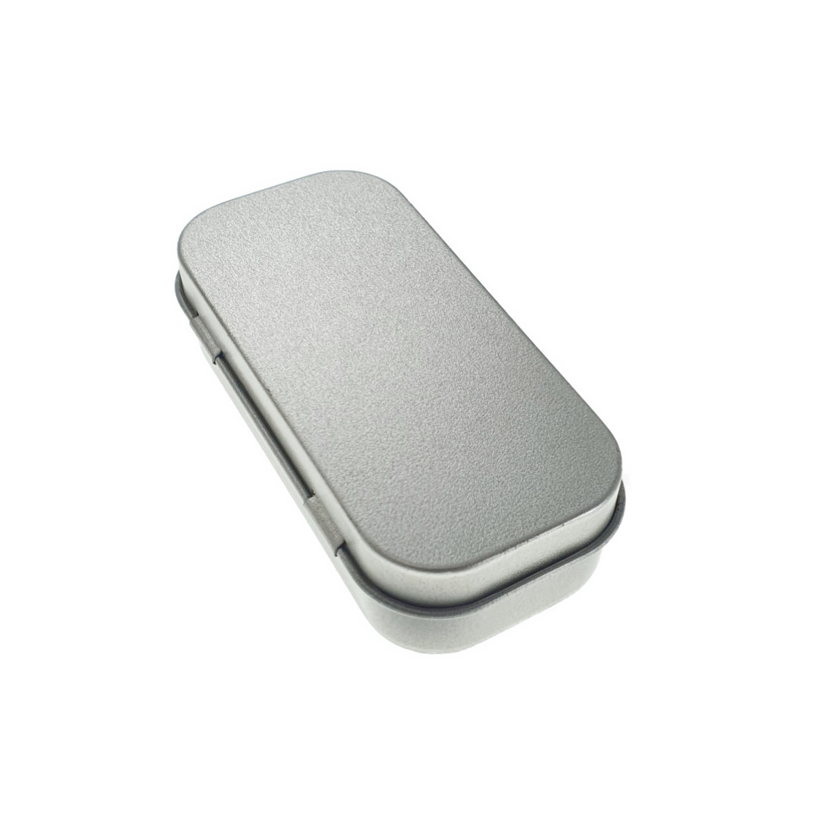 Cutie personalizabila Platinet Pendrive Box 45173, 80x40x20mm, pentru memorie USB, metalica, inchidere tip carte, argintie [12]