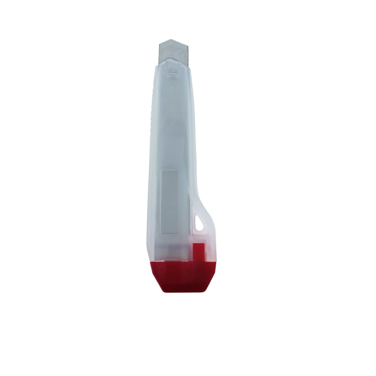 Cutter cu maner din plastic si protectie metalica, lungime 163 mm, alb cu rosu [2]
