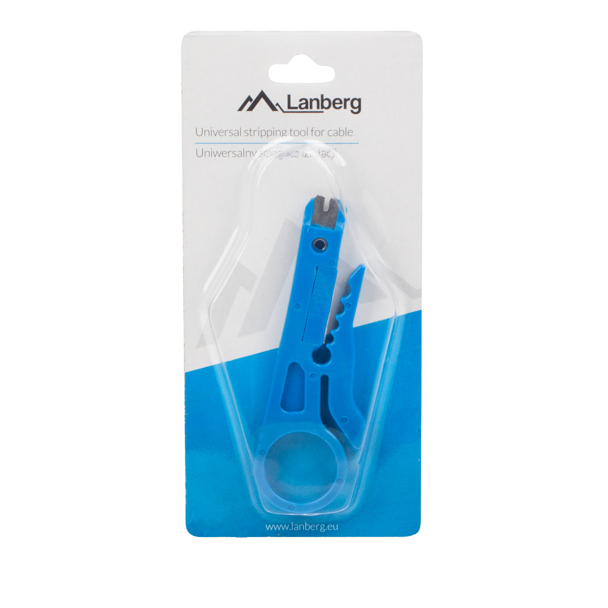 Cutter dezizolator, Lanberg 41823, pentru cabluri, in blister, albastru [5]