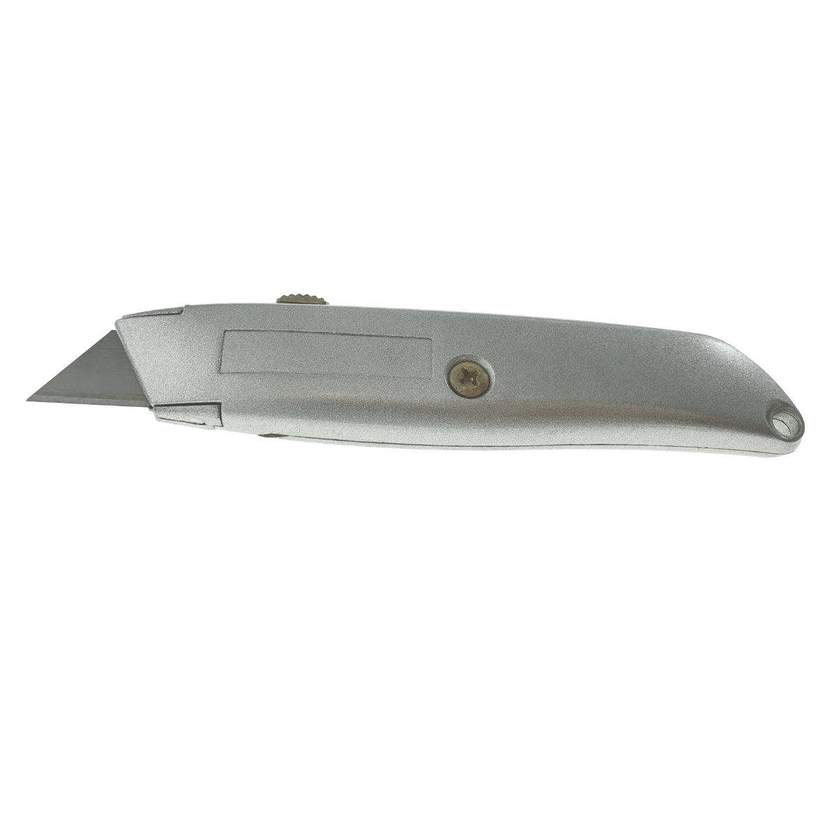 Cutter metalic cu lama retractabila, 153 x 35 x 20mm, cu autoblocare, gri [7]