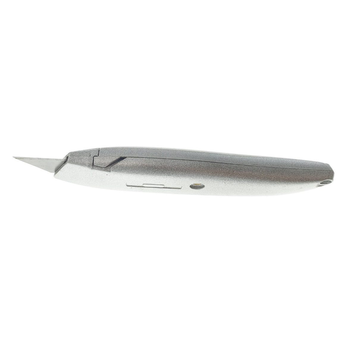 Cutter metalic cu lama retractabila, 153 x 35 x 20mm, cu autoblocare, gri [11]